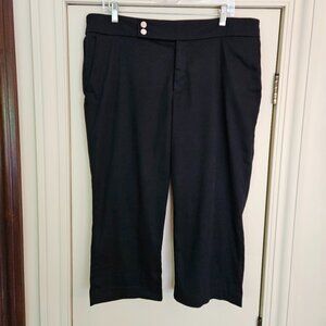 Chaps Black Capri Pants Size 14  Slimming